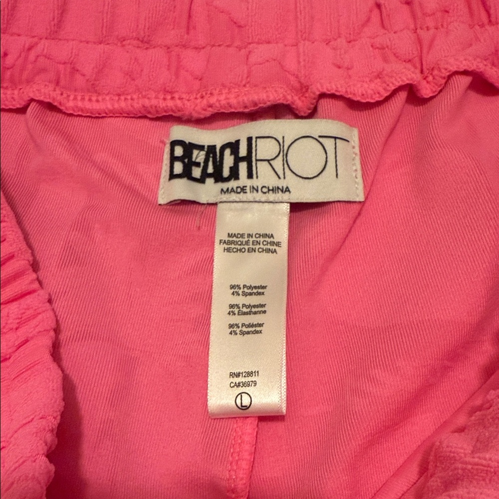 Beach Riot Pink Swim Coverup Shorts -NWOT - Picture 4 of 7